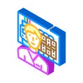 electronics installers repairers isometric icon vector illustration