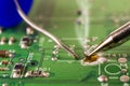 Electronics manufacturing services, soldering of electronic board