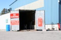 Electronics recycling shed at transfer station