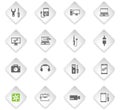 Electronics repair icon set