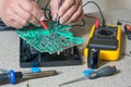 Electronics repair and metering