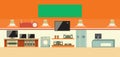 Electronics shop vector illustration