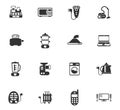 electronics supermarket icon set