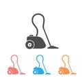 Electronics vacuum cleaner Icon Set. Vector Royalty Free Stock Photo