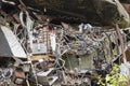 Electronics in wrecked airplane