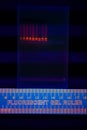 Electrophoregram of DNA separation Royalty Free Stock Photo