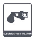 electroshock weapon icon in trendy design style. electroshock weapon icon isolated on white background. electroshock weapon vector Royalty Free Stock Photo