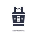 electroshock weapon icon on white background. Simple element illustration from law and justice concept Royalty Free Stock Photo