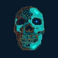 ElectroSkull Royalty Free Stock Photo