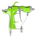 Electrostatic air spray gun, 3D rendering