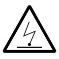 Electrostatic Charge Symbol Sign, Vector Illustration, Isolate On White Background Label. EPS10 Royalty Free Stock Photo
