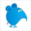 Elefant cartoon blue Royalty Free Stock Photo