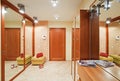 Elegance anteroom interior in warm tones