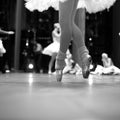 Elegance of ballet movement Royalty Free Stock Photo
