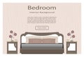 Elegance bedroom interior banner for you design.