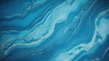 Elegance in Blue: Flowing Marble Pattern Texture Creates an Enchanting Abstract Background, Generative AI