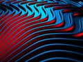 Elegance blue red wave stripe wall background Royalty Free Stock Photo