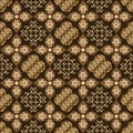 Elegance flower motifs on Parang batik design with mustard color design