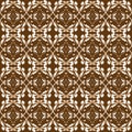 Elegance flower pattern on Central Java batik with elegant white brown color design