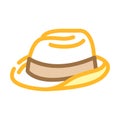 elegance hat color icon vector illustration Royalty Free Stock Photo