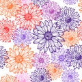 Elegance lace floral seamless pattern