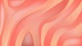 Elegance liquid abstract gradient geometric background. Light Salmon, Orange and Living Coral color. Colorful fluid shapes.