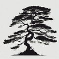 Elegance in Nature: Vector Tree Silhouette - Chinese & Japanese Style