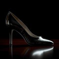 Elegance personified Modern womens black patent leather stiletto heel