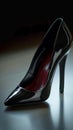 Elegance personified Modern womens black patent leather stiletto heel