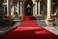 Elegance personified A sumptuous hotel graced by a scarlet entrance path