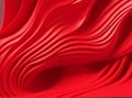 elegance Red 3d wave flow, abstract background, generative using ai tool