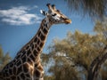 The Elegance of the Rothschild Giraffe Among Acacia Trees