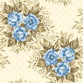 Elegance Seamless pattern with flowers roses