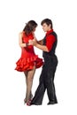 Elegance tango dancers