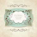Elegance vintage frame Royalty Free Stock Photo