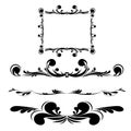 Elegance vintage frames Royalty Free Stock Photo