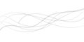 This elegant abstract background features flowing, interwoven lines in shades of gray on a white backdrop