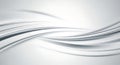 Abstract White Background, Silver Waves, Modern Design Royalty Free Stock Photo