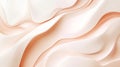 Elegant abstract background in soft peach and light ivory, with smooth, raised neumorphic elements