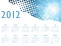 Elegant abstract calendar 2012