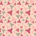 Elegant abstract colorful vector geometric seamless pattern with smooth shapes