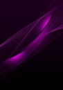 Elegant abstract dark background design with purple curves and space for your text Royalty Free Stock Photo