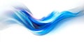 Elegant Abstract Design Featuring Serene Blue Wave Pattern on Clean White Background for Modern Use Royalty Free Stock Photo