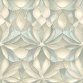Elegant Abstract Floral Pattern in Pastel Tones for Background Use
