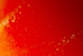 Elegant Abstract Glittery Golden Bokeh Particles With Red Gradient Background