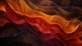 Elegant Abstract Red and Orange Silk Waves Background Royalty Free Stock Photo