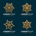 Elegant abstract sharp logo design Royalty Free Stock Photo