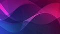 Elegant Abstract Vector Design Featuring Flowing Gradient Waves in Deep Blue and Magenta Colors Royalty Free Stock Photo