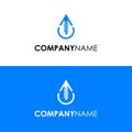 Elegant abstract Well drilling logo. This logo icon incorporate with drilling pump and water icon in the creative way