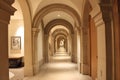 Arched Hallway Perspective Royalty Free Stock Photo
